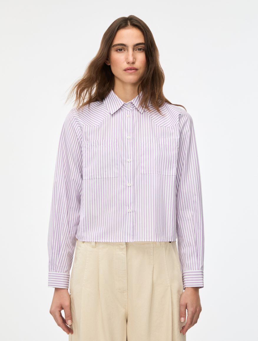 Boxy shirt - LILAC - Iblues - 4