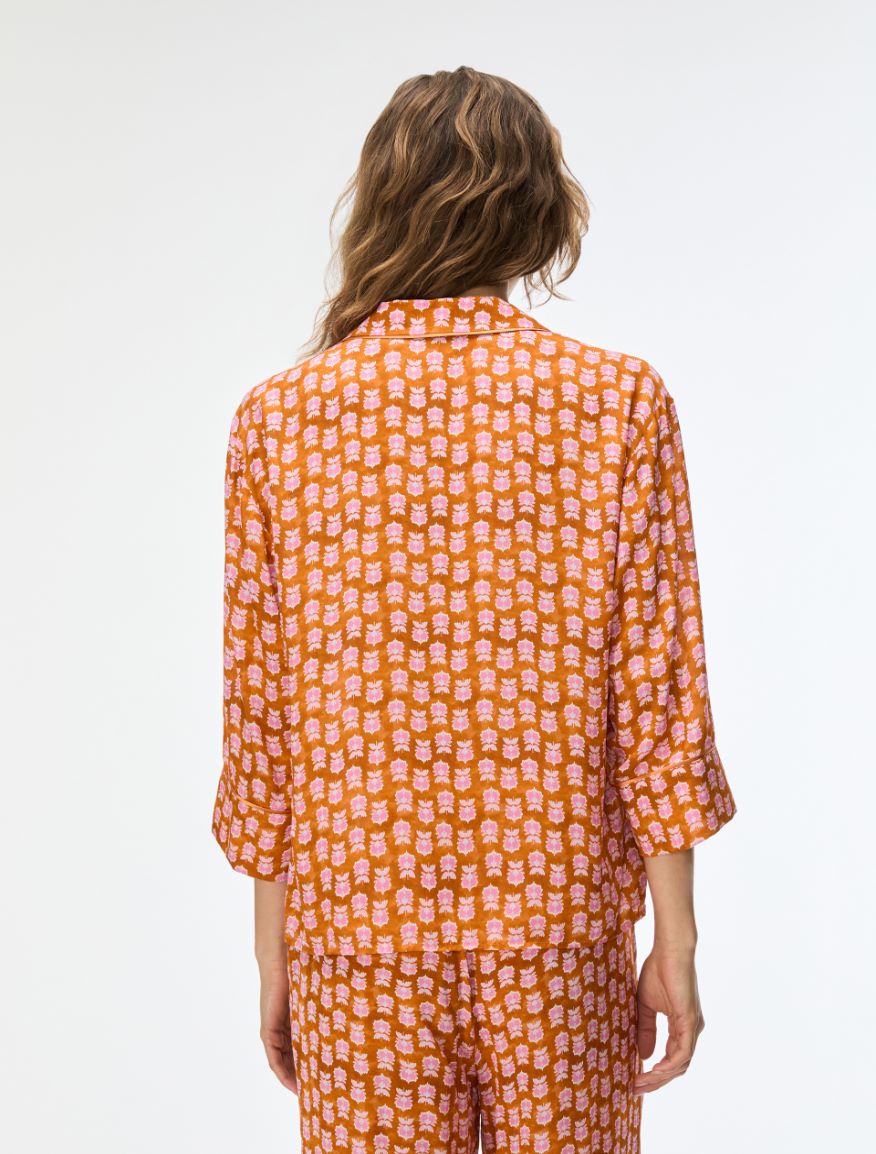 Straight-fit shirt - ORANGE - Iblues - 2