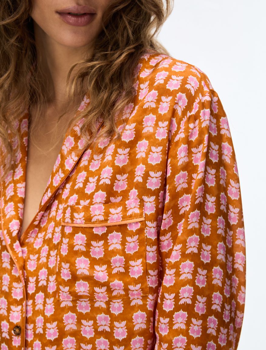 Straight-fit shirt - ORANGE - Iblues - 3