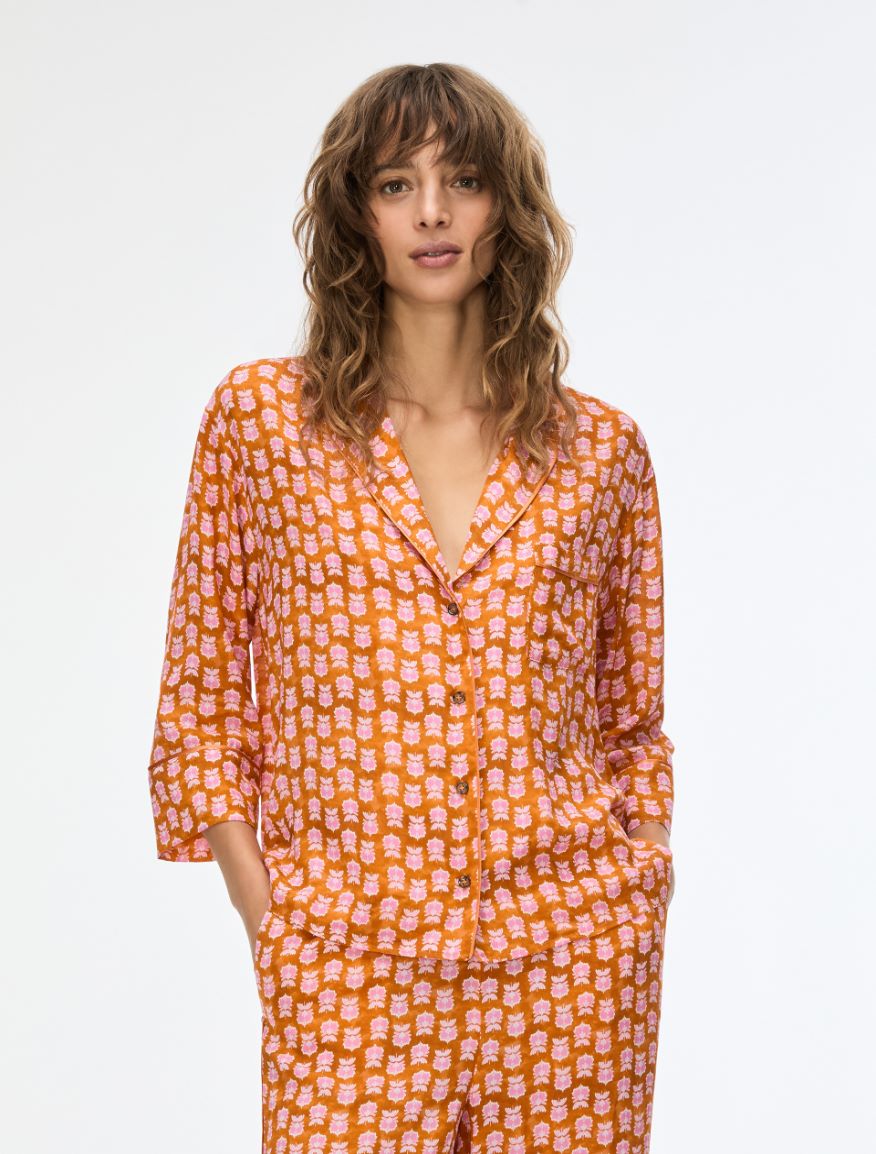 Straight-fit shirt - ORANGE - Iblues - 4