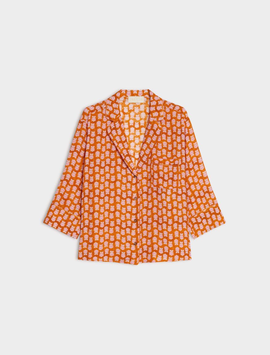 Straight-fit shirt - ORANGE - Iblues - 5