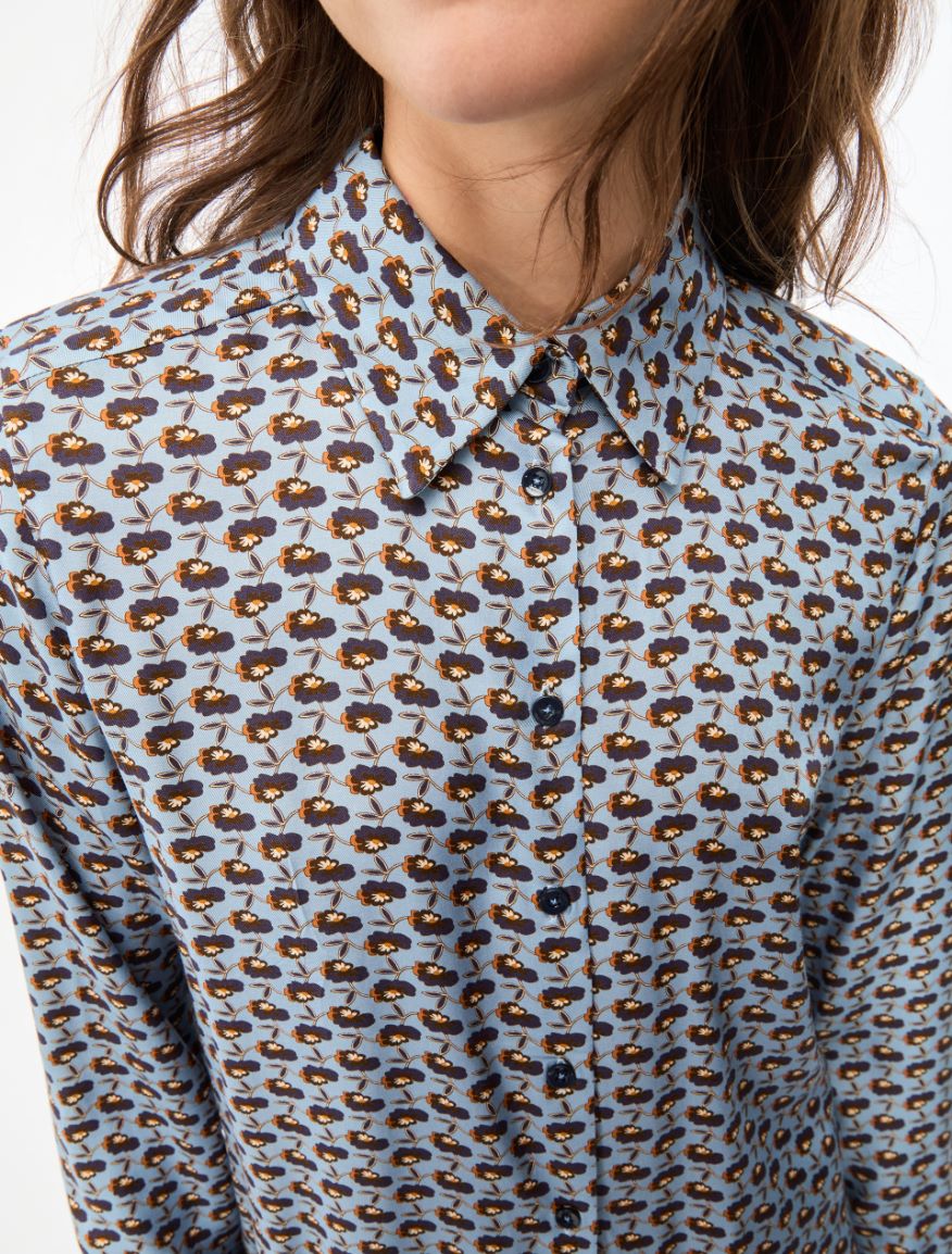 Straight-fit shirt - PERIWINKLE BLUE - Iblues - 3