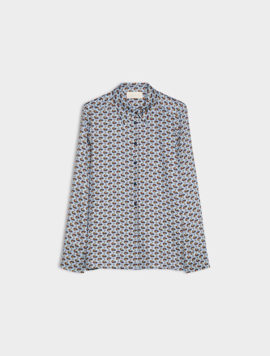 Straight-fit shirt - PERIWINKLE BLUE - Iblues - 5