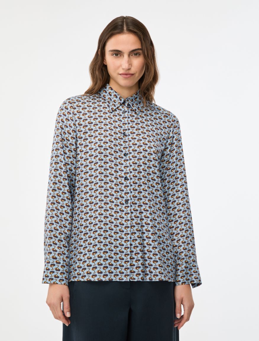 Straight-fit shirt - PERIWINKLE BLUE - Iblues