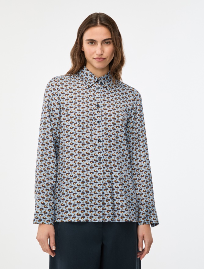 Straight-fit shirt - PERIWINKLE BLUE - Iblues