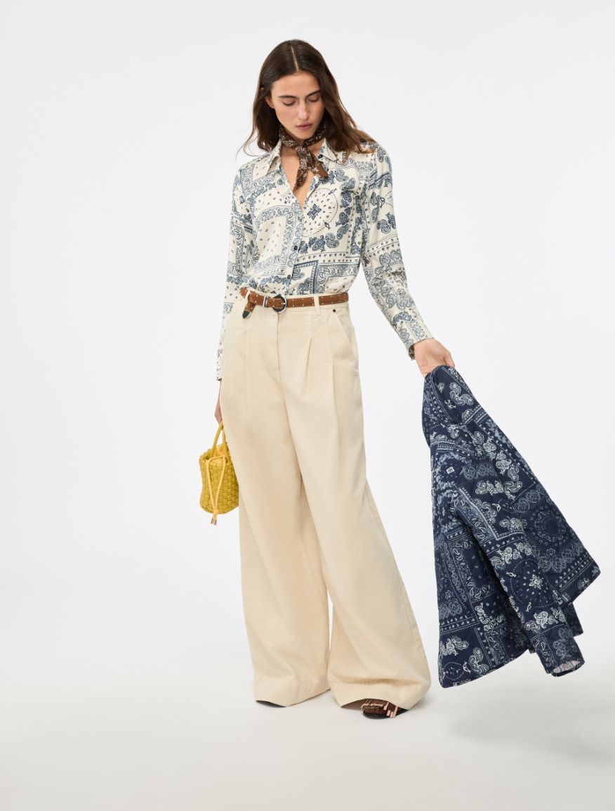 Straight-fit shirt - IVORY - Iblues