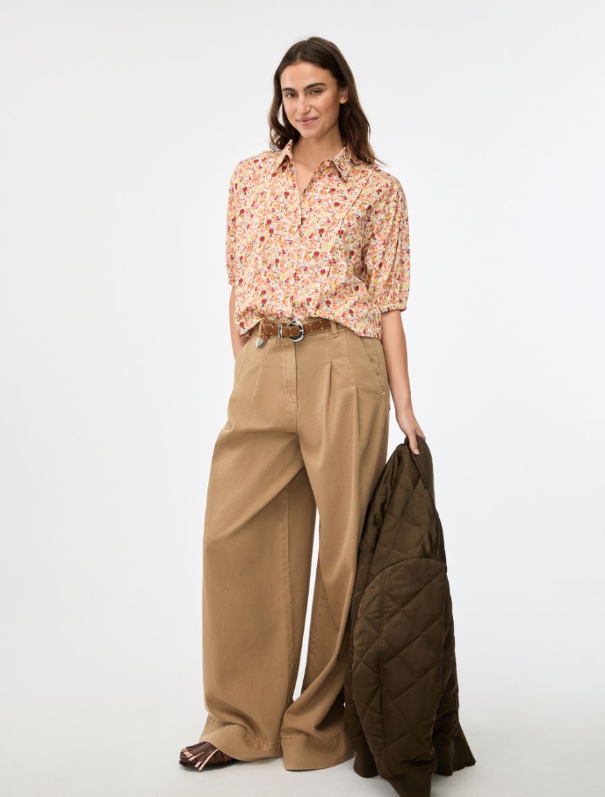 Boxy shirt - CREAM - Iblues - 4