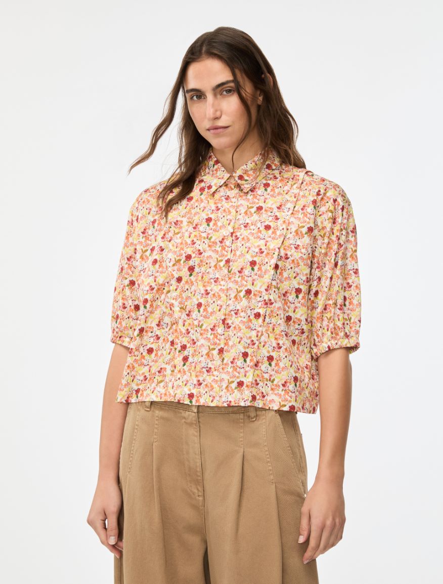 Boxy shirt - CREAM - Iblues