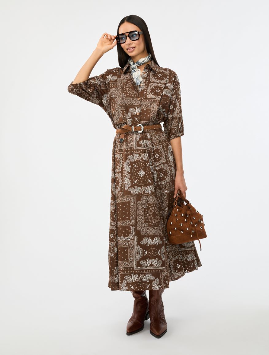 Boxy shirt - CHOCOLATE - Iblues - 4