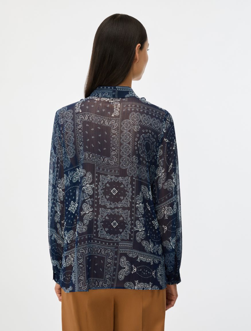Printed shirt - CORNFLOWER BLUE - Iblues - 2