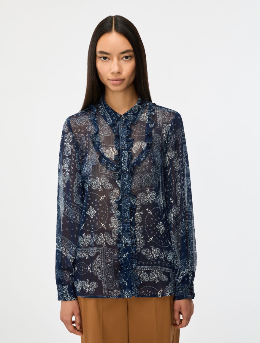 Printed shirt - CORNFLOWER BLUE - Iblues - 4