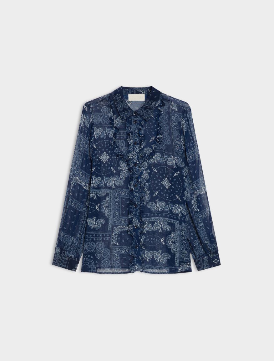 Printed shirt - CORNFLOWER BLUE - Iblues - 5