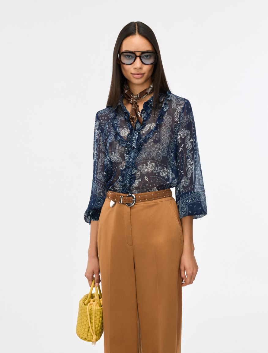 Printed shirt - CORNFLOWER BLUE - Iblues