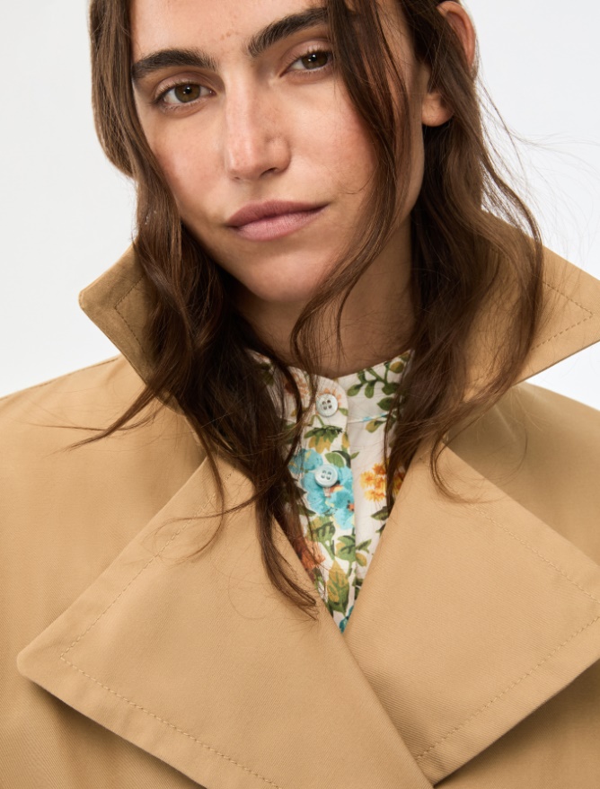 Straight-fit trench coat - 