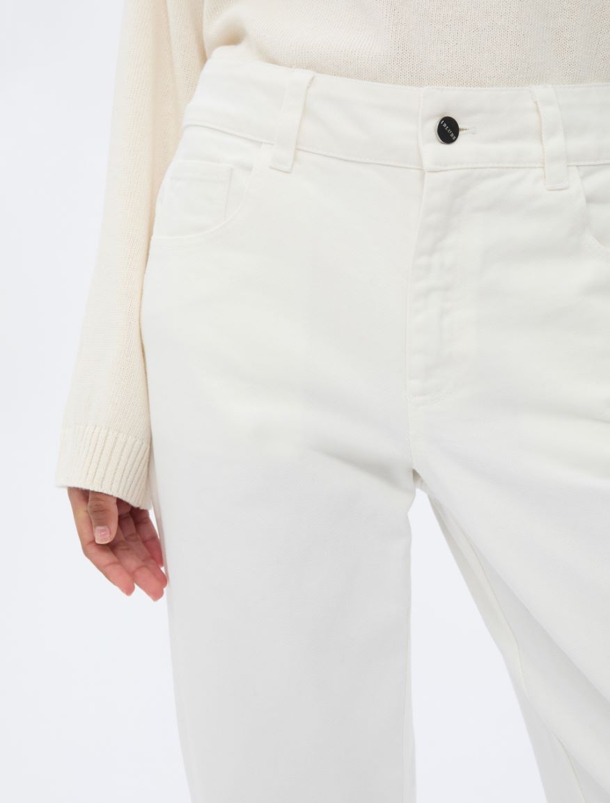 5-pocket trousers - WOOL WHITE - Iblues - 3