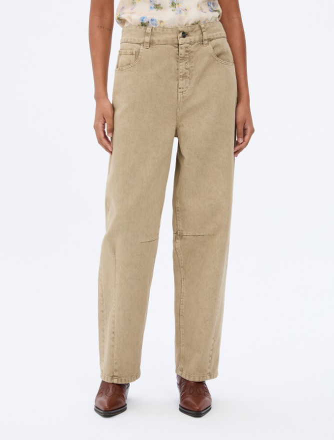 Barrel-leg trousers - 