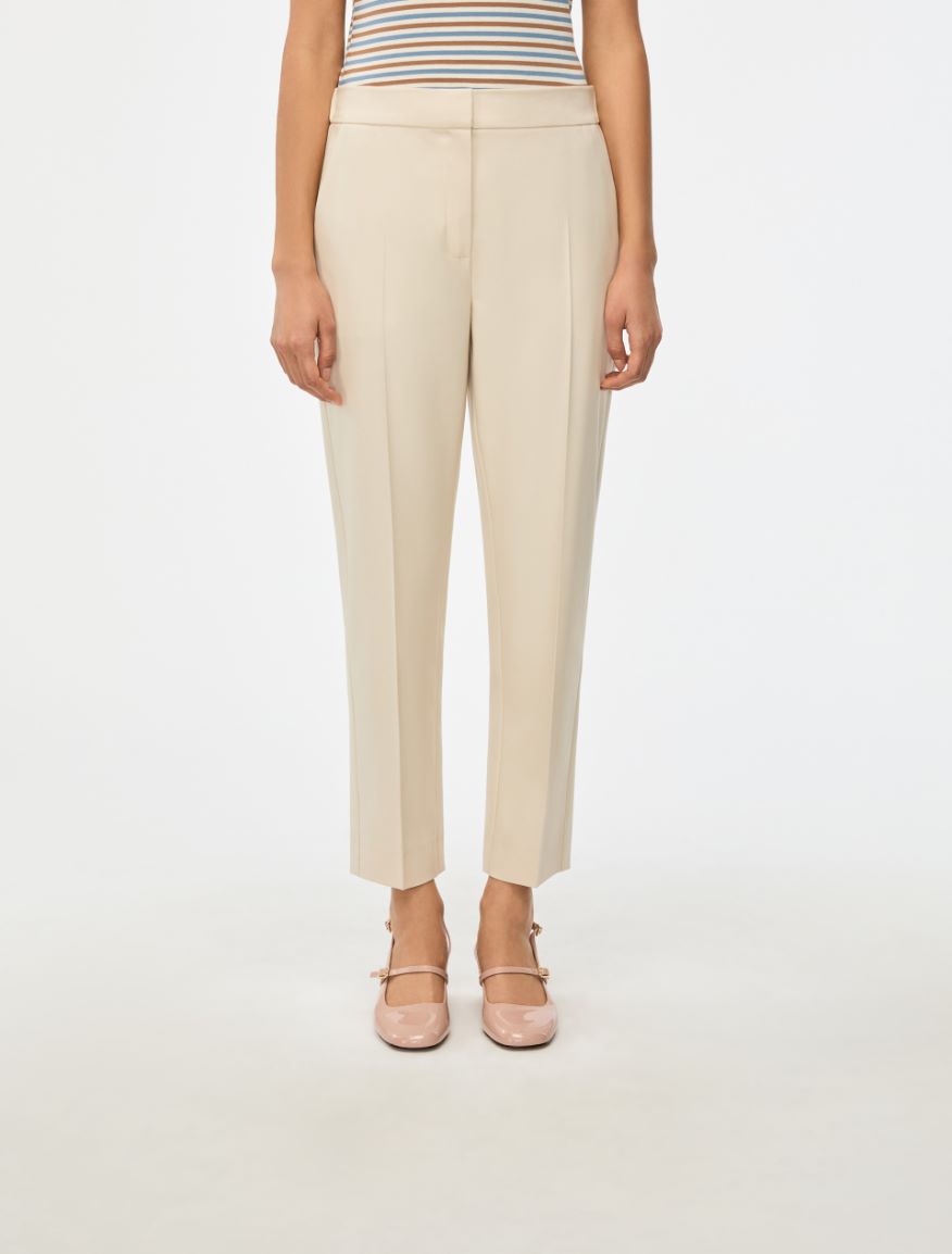 Palazzo trousers - IVORY - Iblues