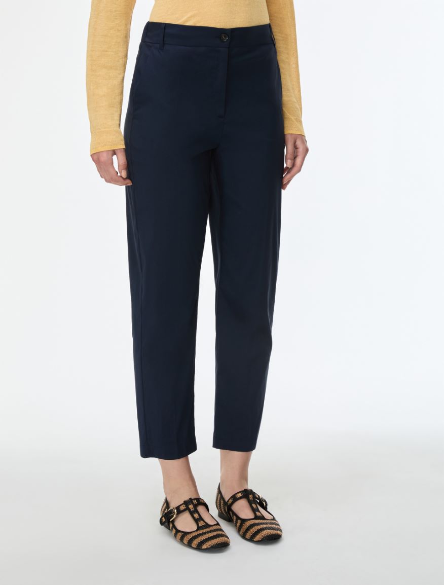Semi-fitted trousers - CORNFLOWER BLUE - Iblues