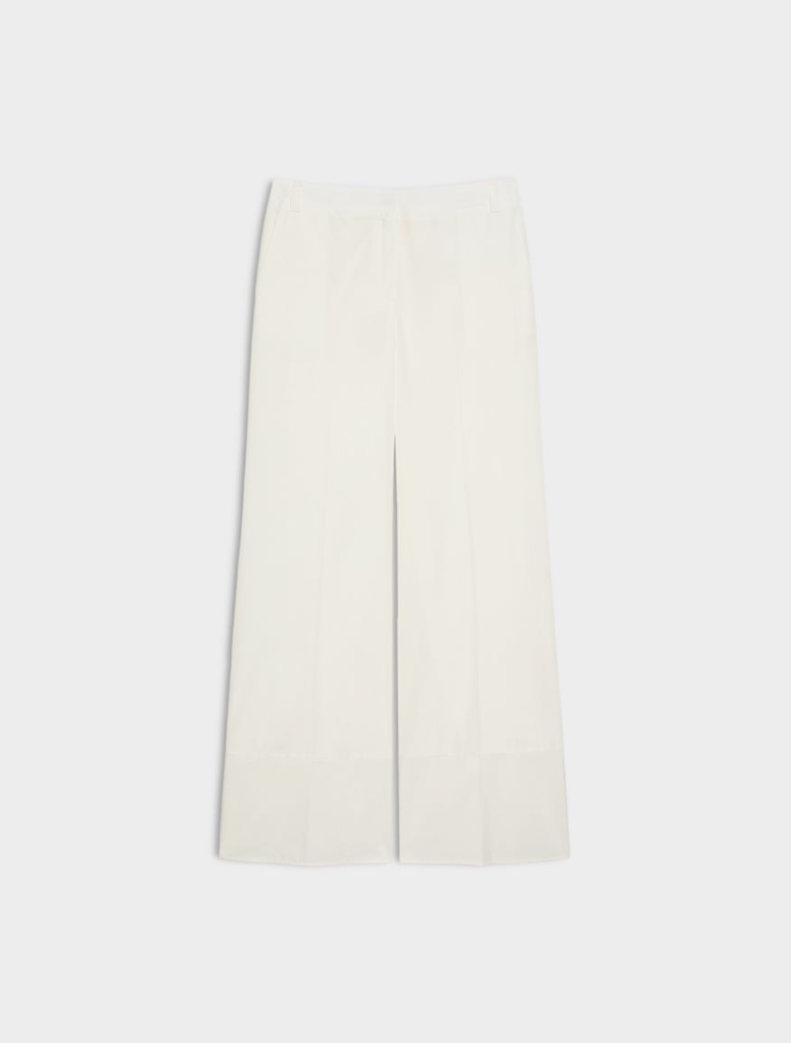 Wide-leg trousers - WHITE - iBlues - 5