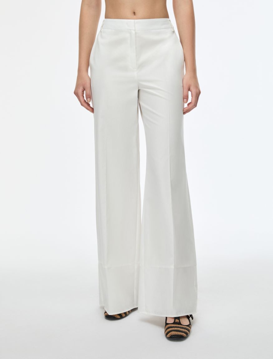 Wide-leg trousers - WHITE - Iblues