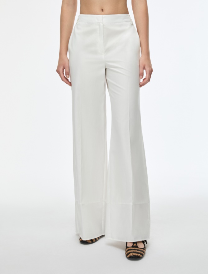 Wide-leg trousers - WHITE - Iblues