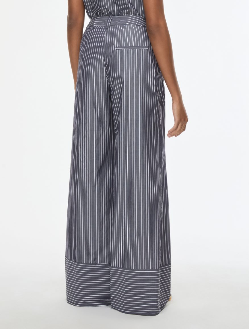 Wide-leg trousers - NAVY - Iblues - 2