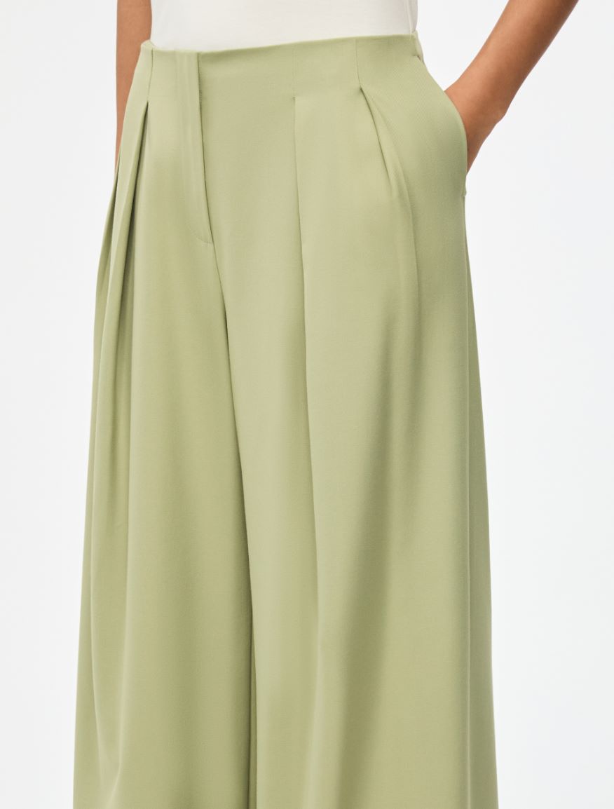 Palazzo trousers - OPAL GREEN - Iblues - 3