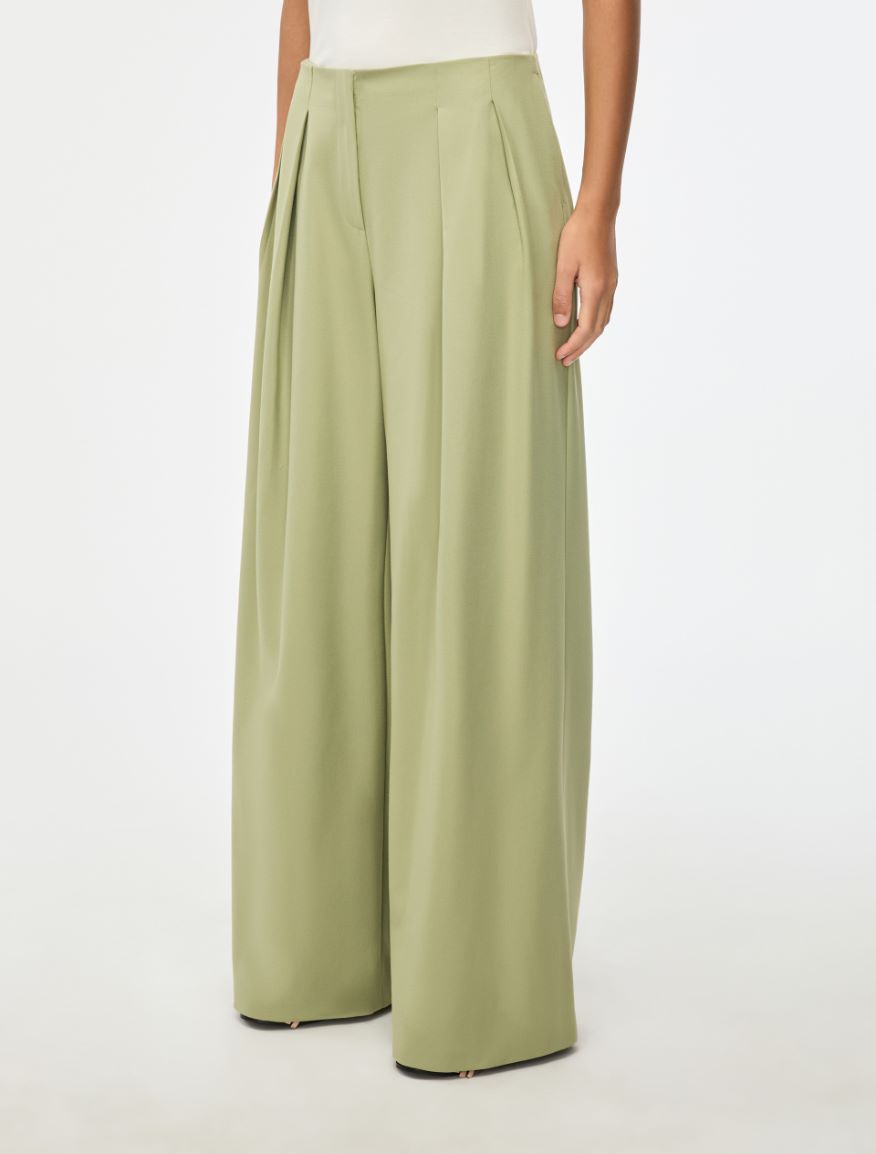 Palazzo trousers - OPAL GREEN - Iblues