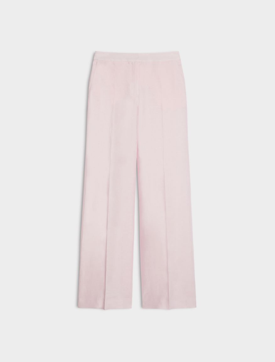 Linen trousers - PINK - Iblues - 5