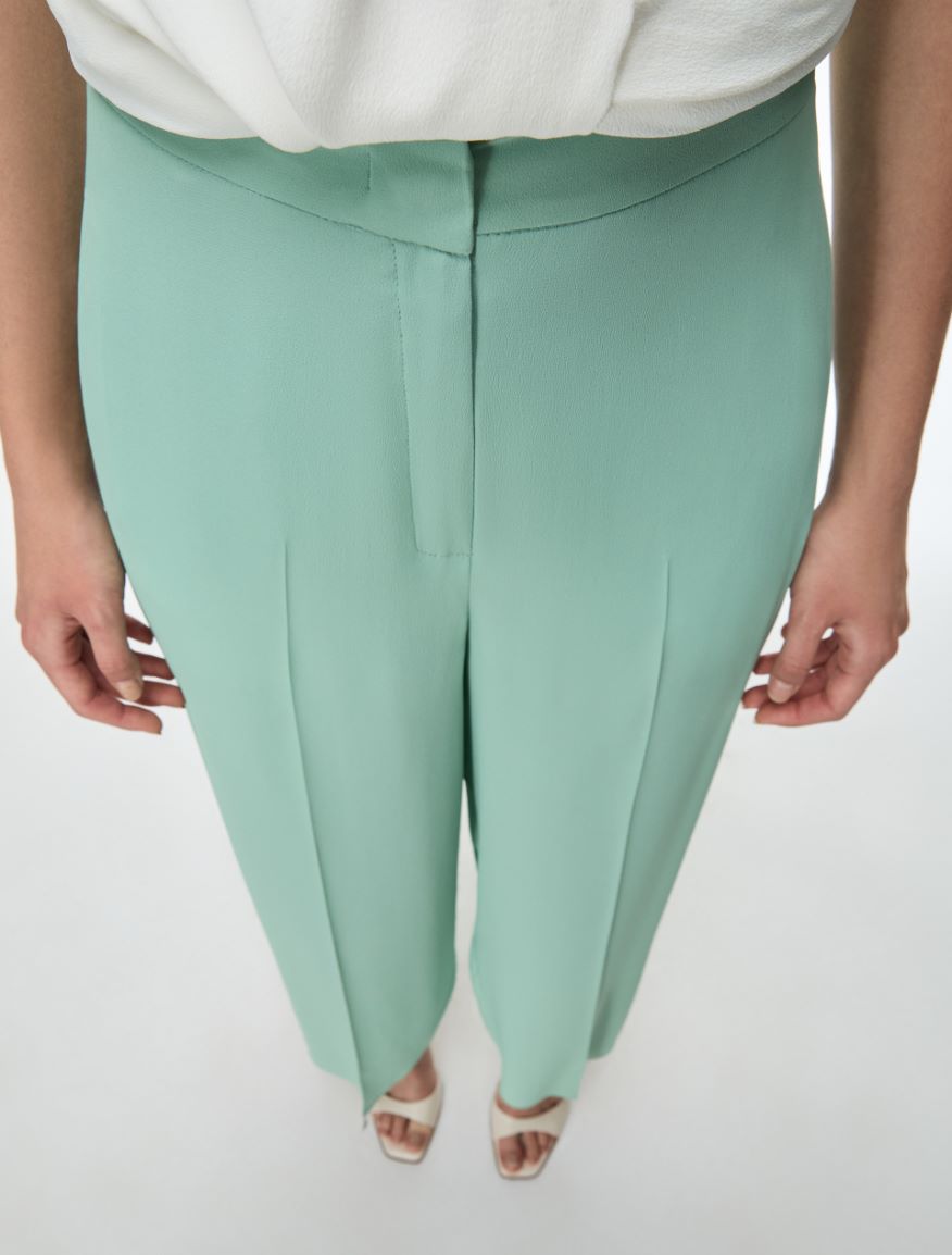 Silk-blend trousers - MINT - Iblues - 3