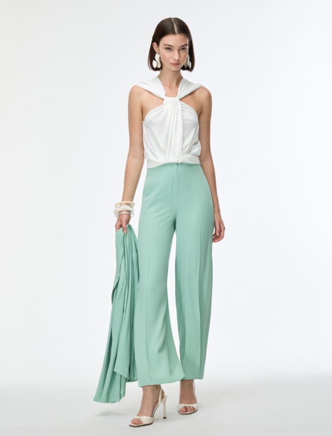 Silk-blend trousers - 