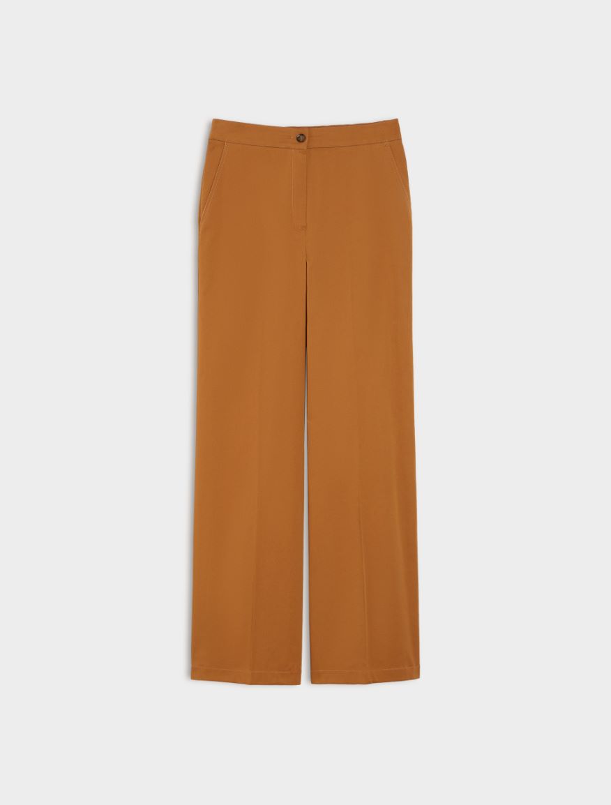 Wide-leg trousers - TOBACCO BROWN - Iblues - 5