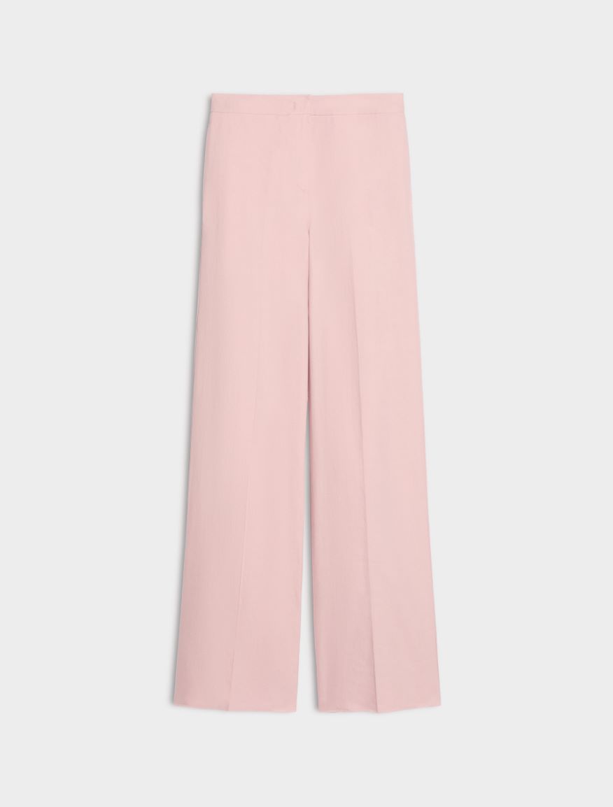 Linen-blend trousers - POWDER - Iblues - 4