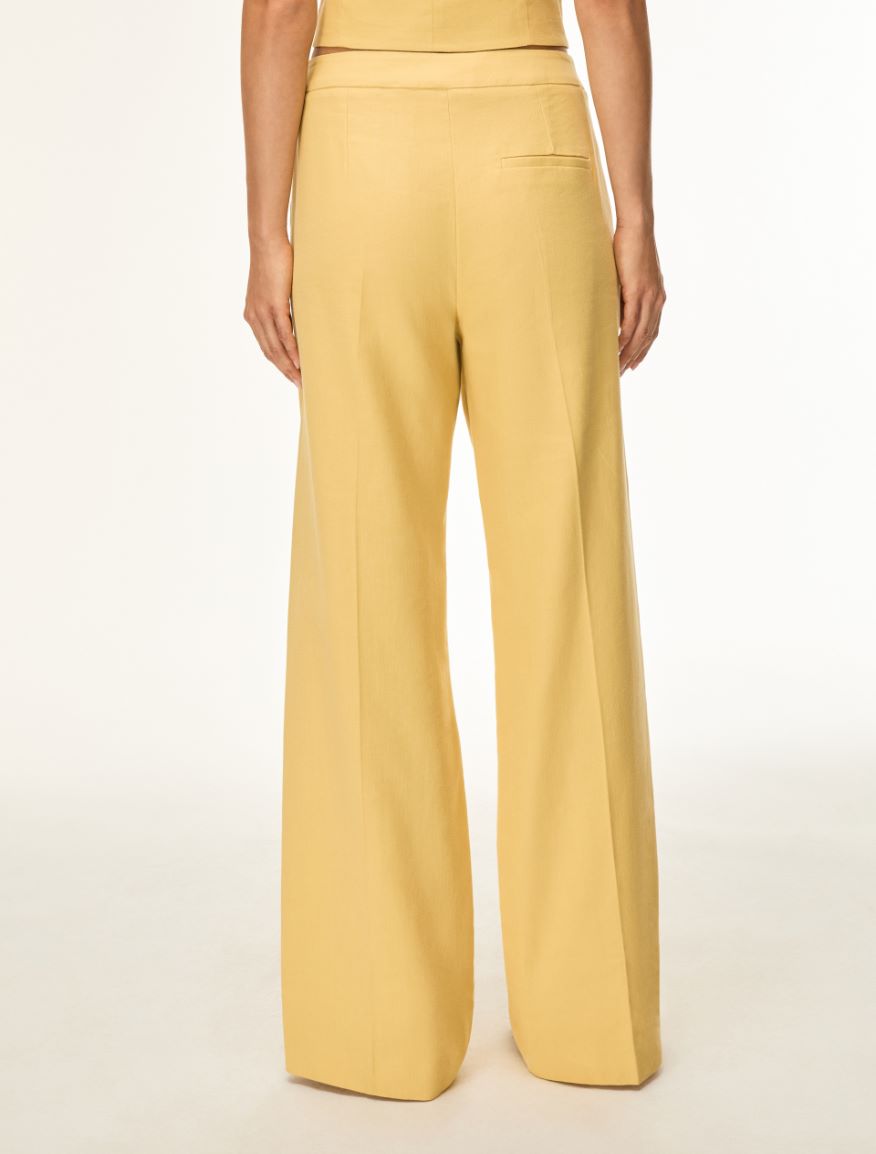 Linen-blend trousers - HONEY - Iblues - 2