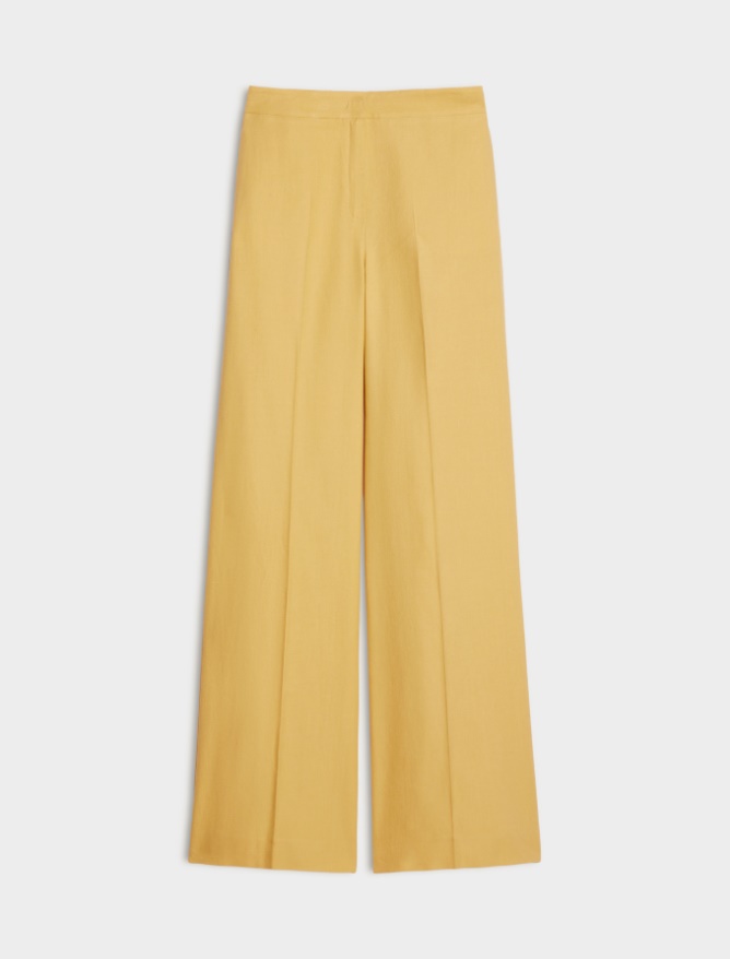 Linen-blend trousers - 