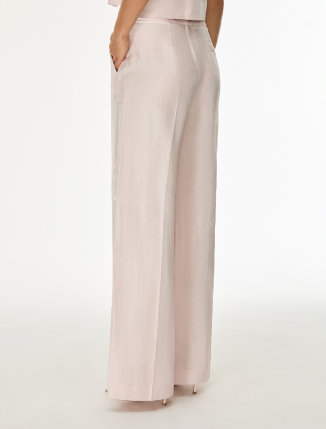 Linen-blend trousers - 