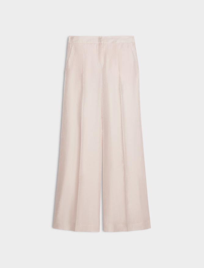 Linen-blend trousers - 