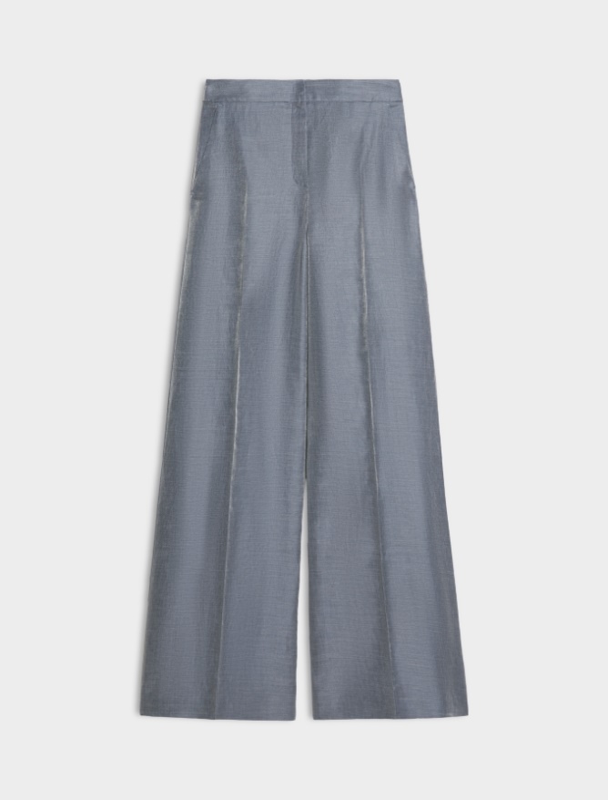 Linen-blend trousers - 
