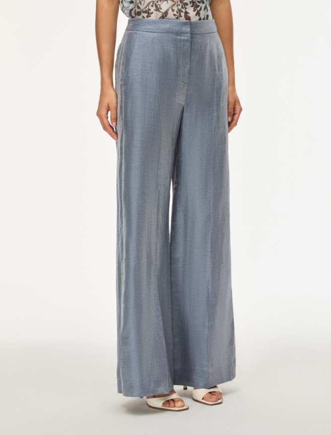 Linen-blend trousers - AVIO - Iblues