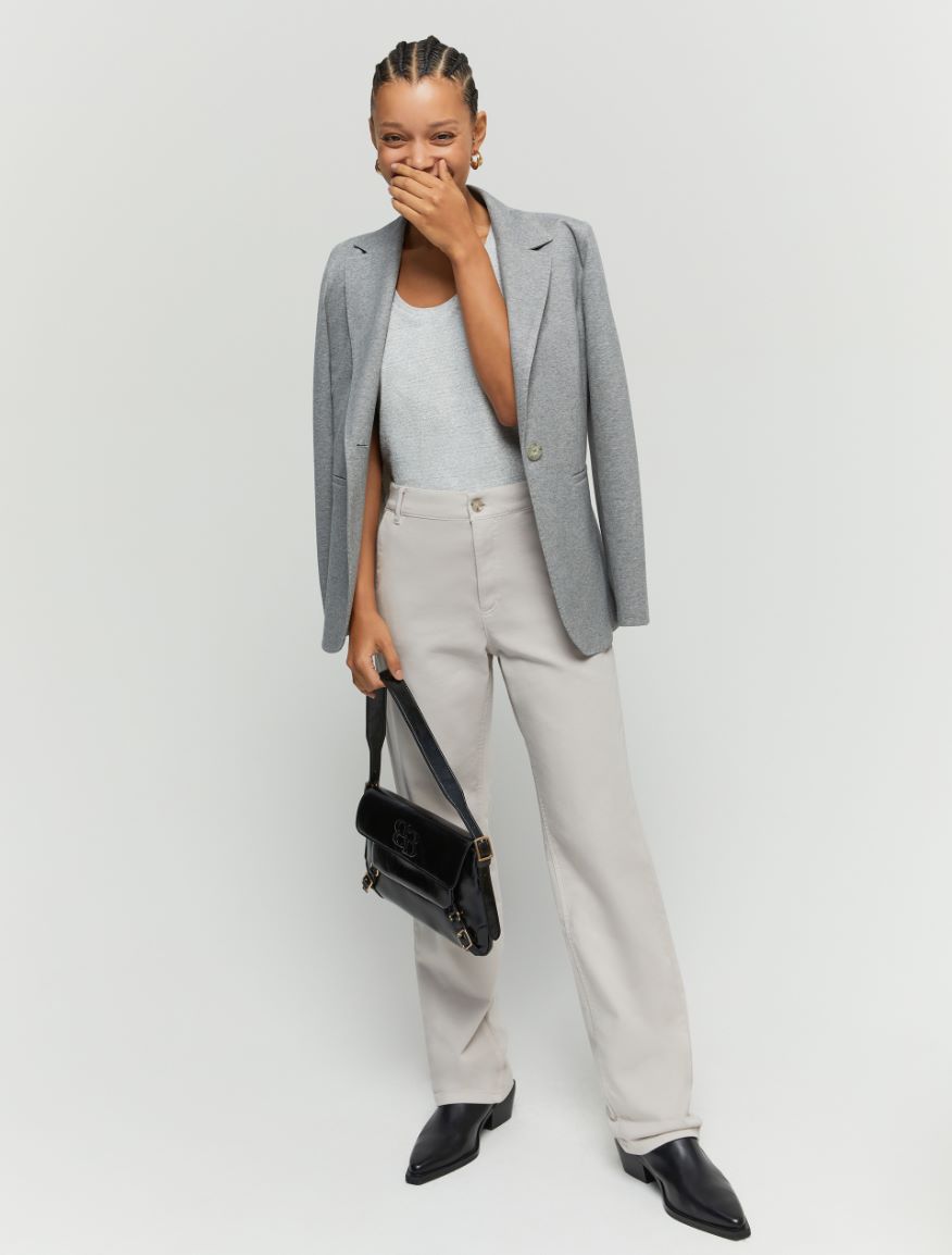 Semi-fitted trousers - MASTIC - Iblues