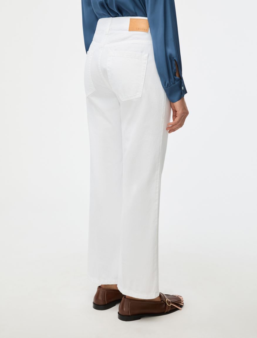 Cotton trousers - OPTICAL WHITE - Iblues - 2