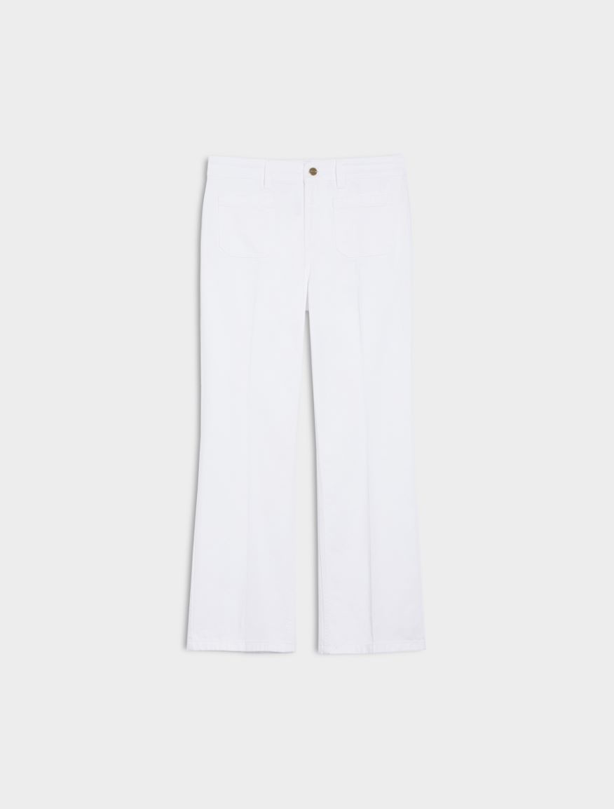 Cotton trousers - OPTICAL WHITE - Iblues - 5