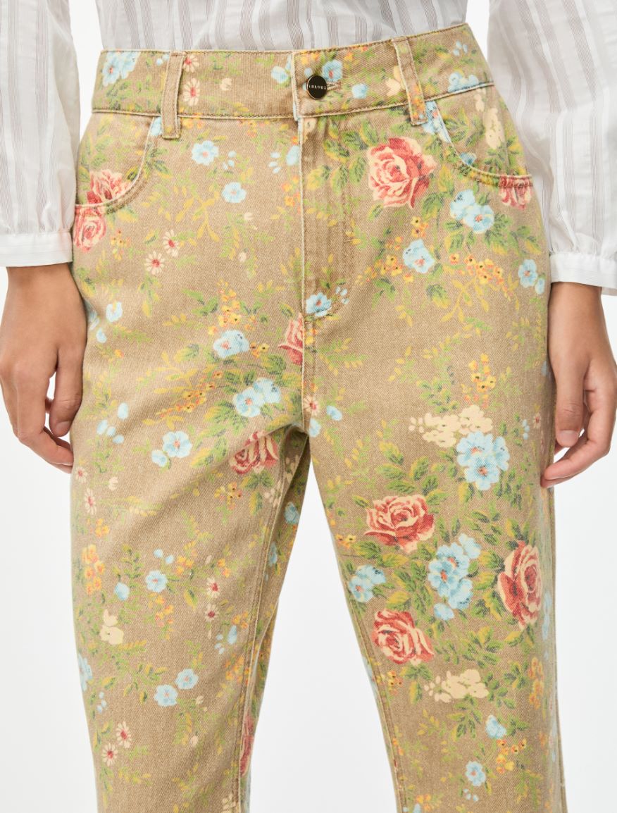 Printed trousers - CAMEL - Iblues - 3