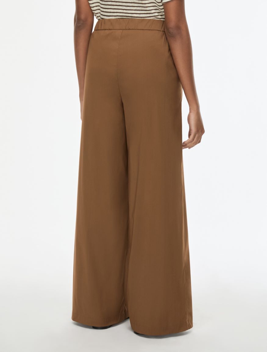 Stretch poplin trousers - COCOA - Iblues - 2