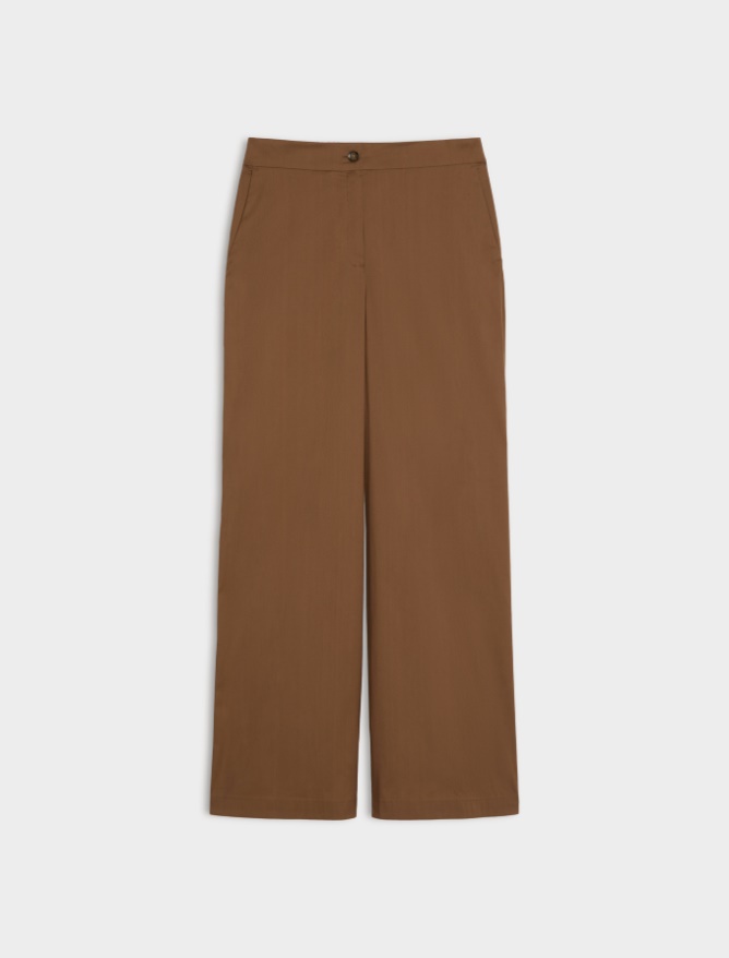 Stretch poplin trousers - 