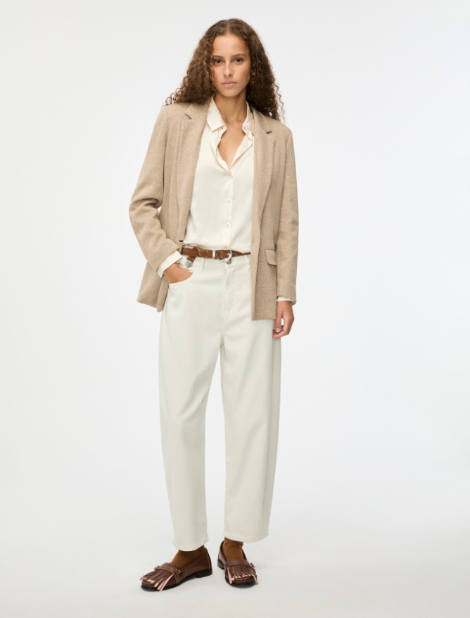 Barrel-leg trousers - 