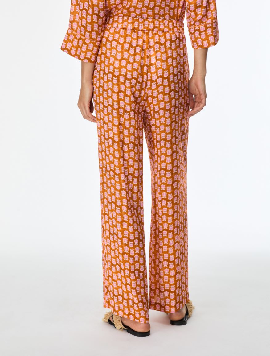 Figure-skimming trousers - ORANGE - Iblues - 2