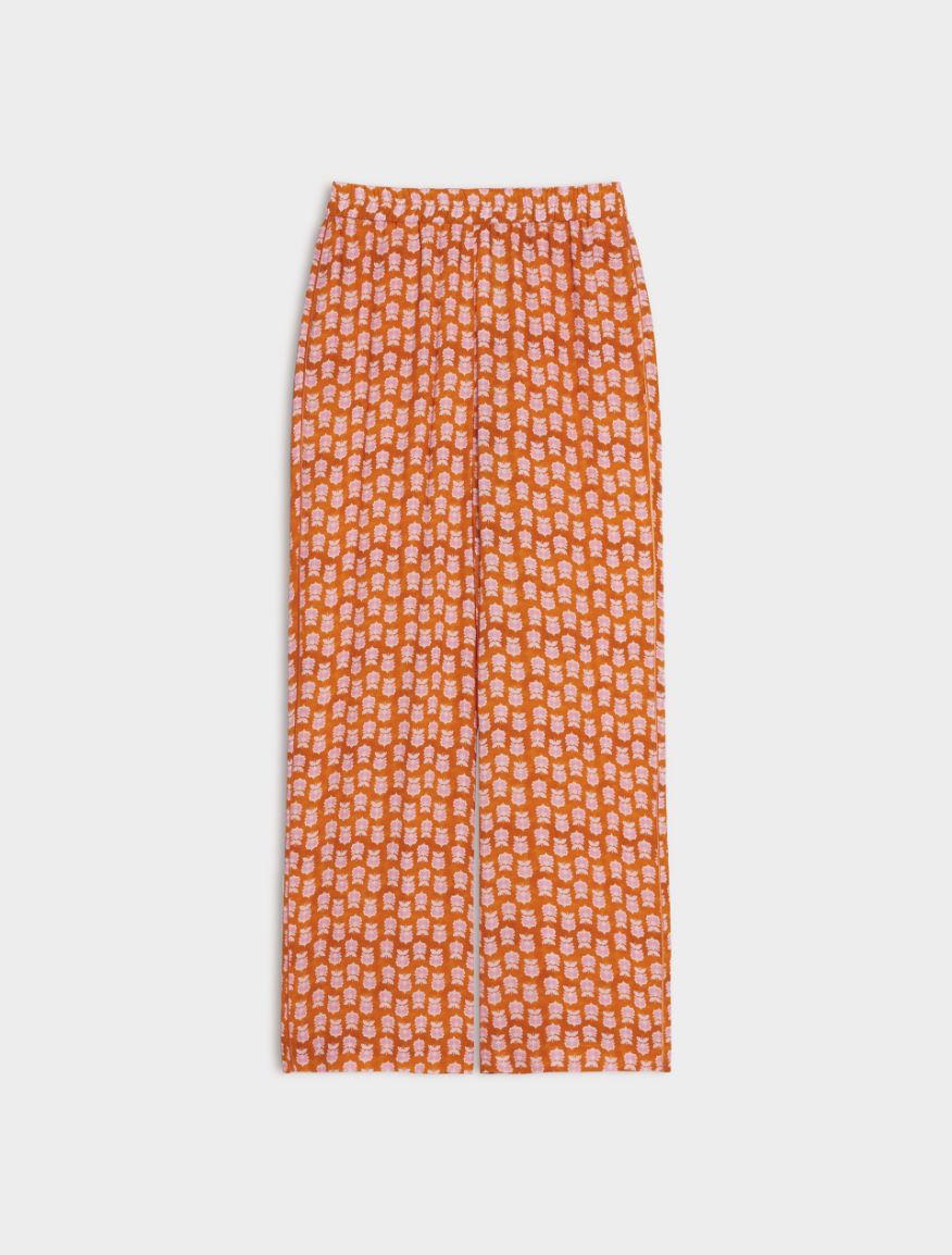 Figure-skimming trousers - ORANGE - Iblues - 5