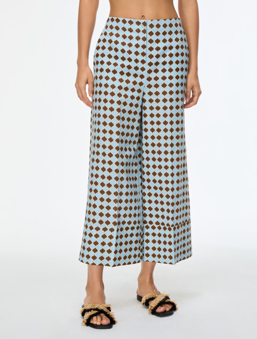 Printed trousers - COCOA - Iblues