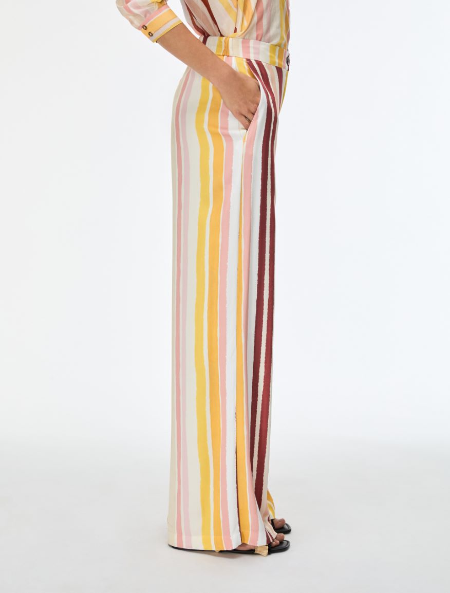 Flowing trousers - BORDEAUX - Iblues - 3